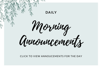  Morning Announcements